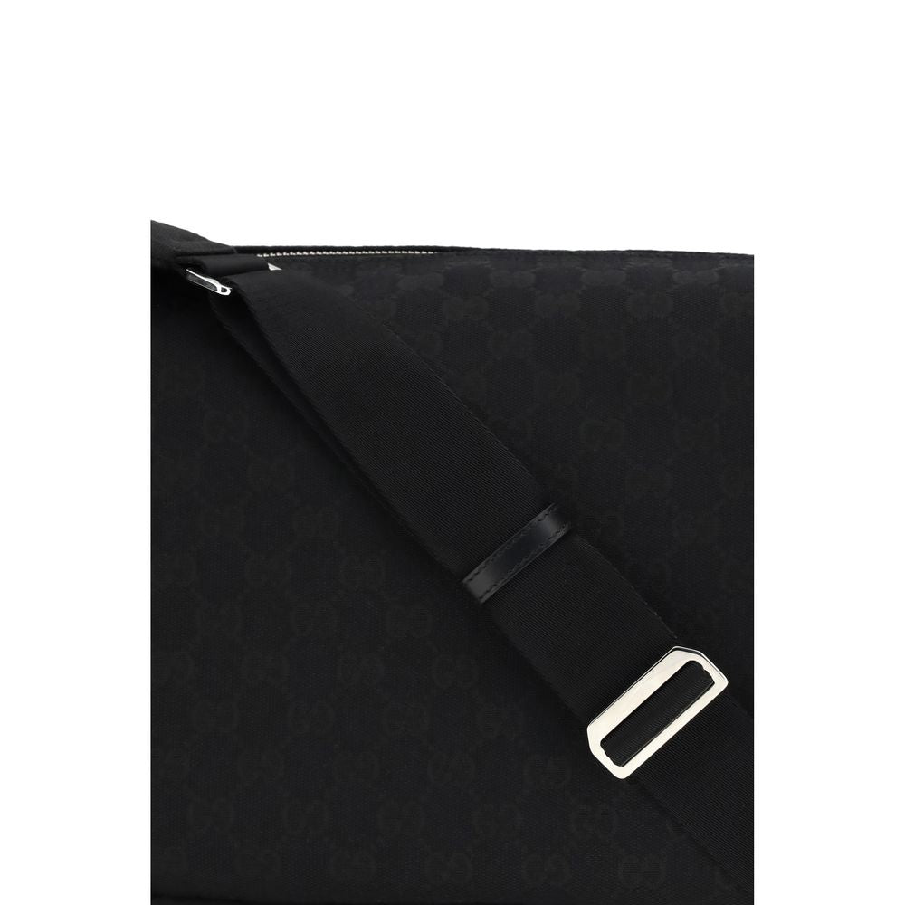 Gucci GG Fabric Shoulder Bag in Black