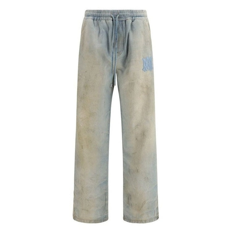 Amiri Blue Cotton Relaxed Fit Jeans mens luxury fashion - Mens Edit