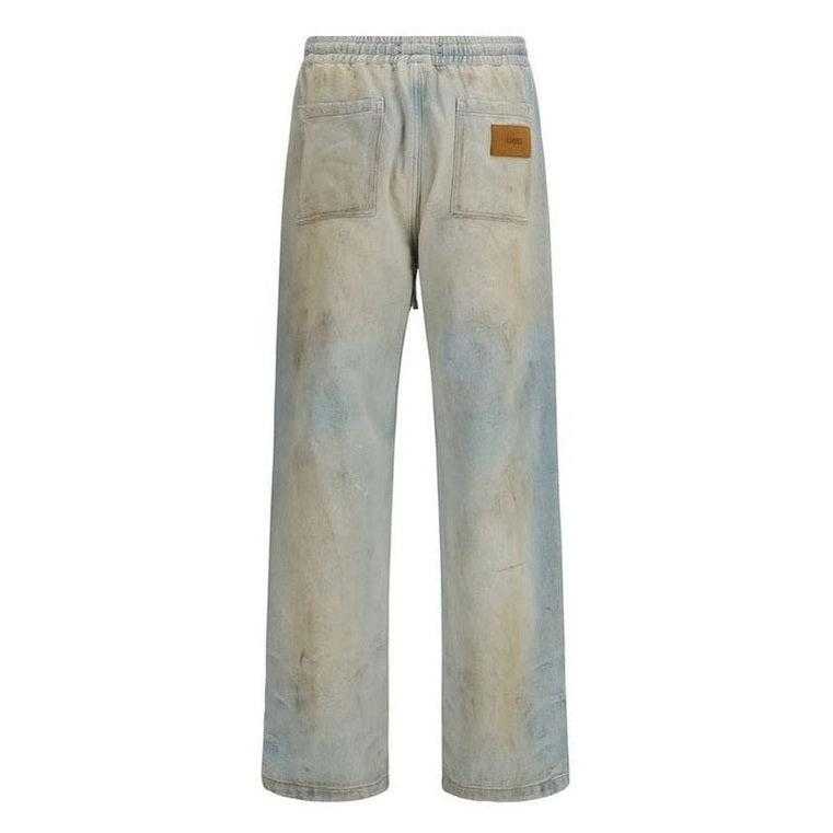 Amiri Blue Cotton Relaxed Fit Jeans