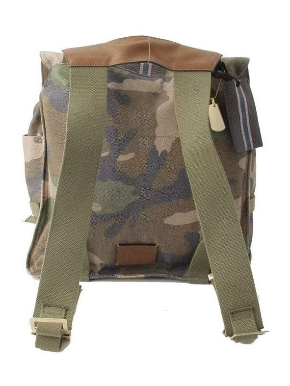 Valentino Travel Backpack Canvas Two-Tone