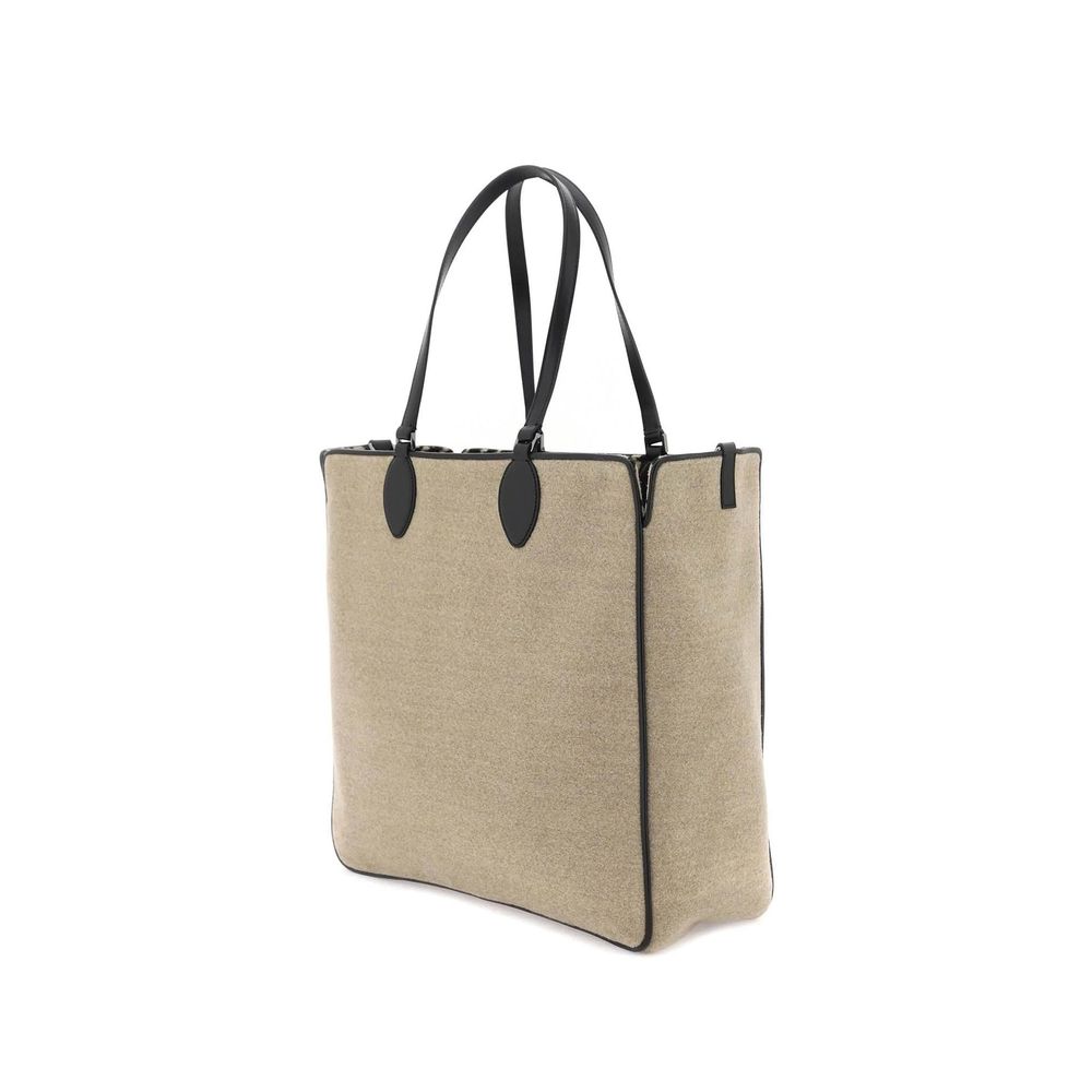 Valentino Garavani Wool Embroidered Tote Bag