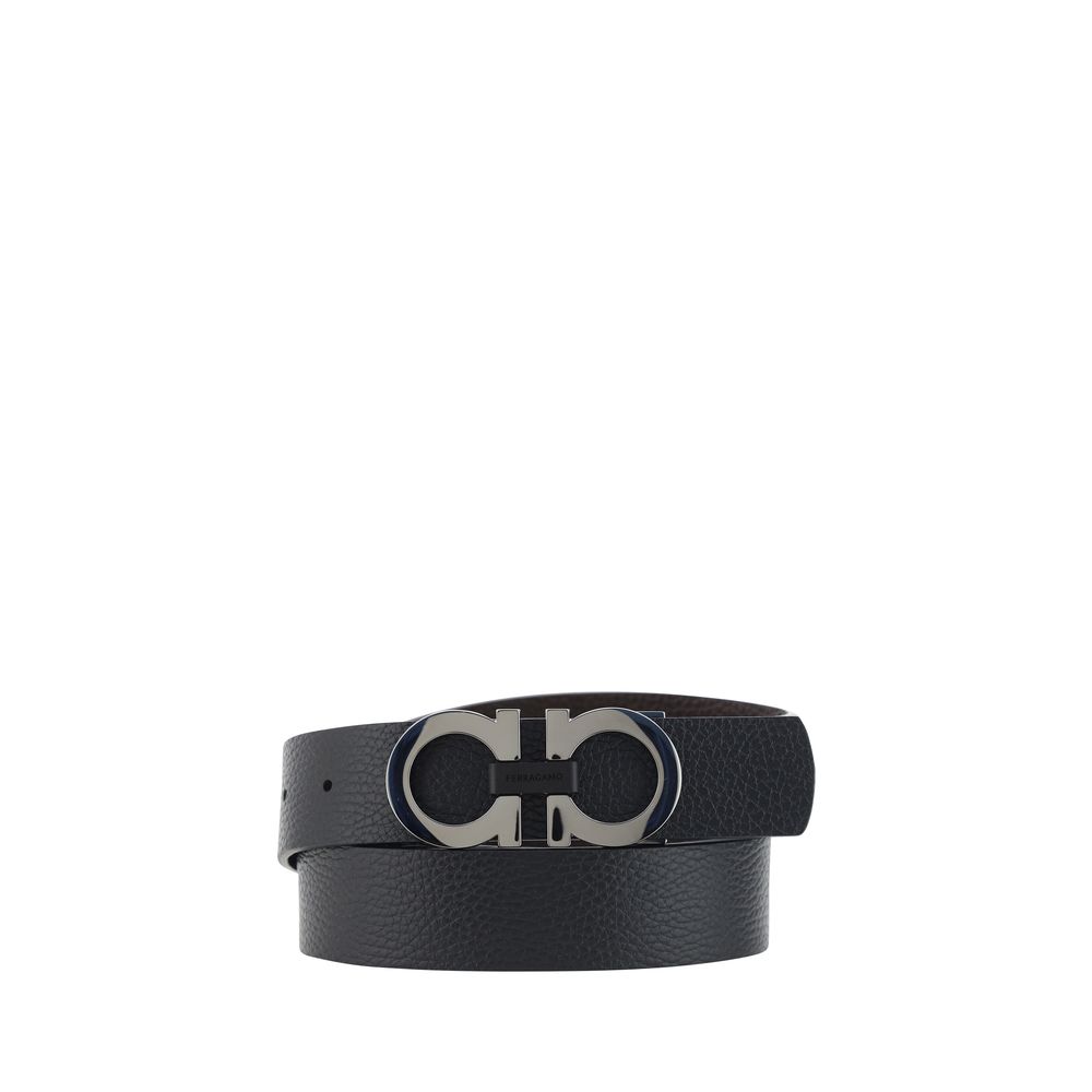 Ferragamo Calf Leather Belt Gancini Buckle mens luxury fashion - Mens Edit