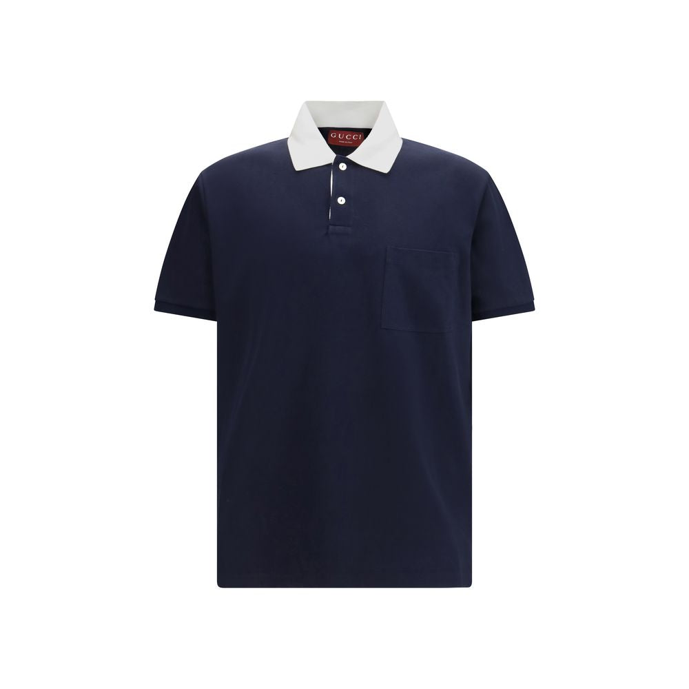 Gucci Βαμβακερό Polo σε Μπλε
