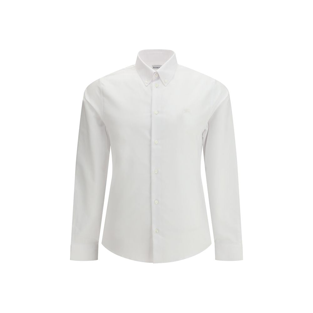 Burberry White Cotton Dress Shirt mens luxury fashion - Mens Edit