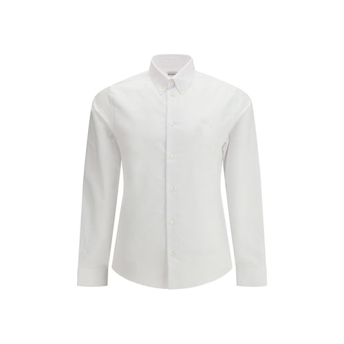 Burberry White Cotton Dress Shirt mens luxury fashion - Mens Edit
