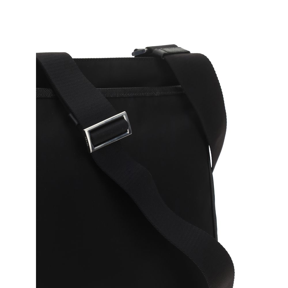 Prada Nylon Shoulder Bag in Black