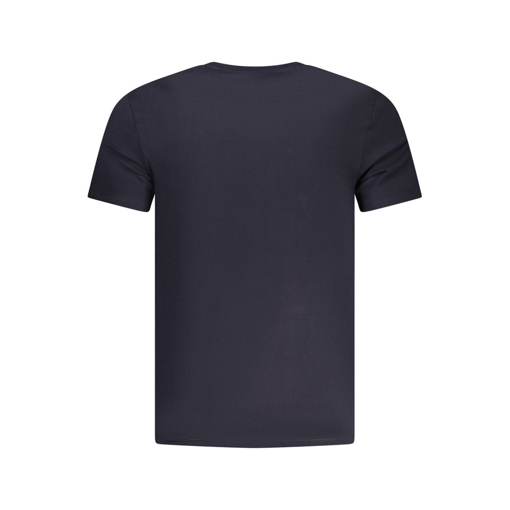 Guess Μπλε Βαμβακερό T-Shirt