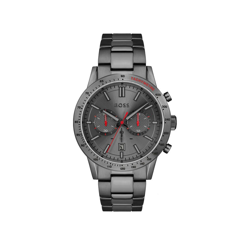 Gray Stainless Steel Dress Watch mens luxury fashion - Mens Edit