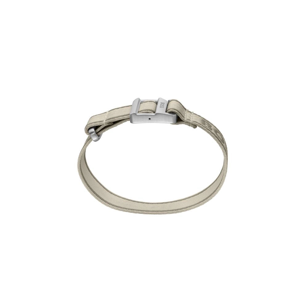 Beige Fabric Bracelet mens luxury fashion - Mens Edit