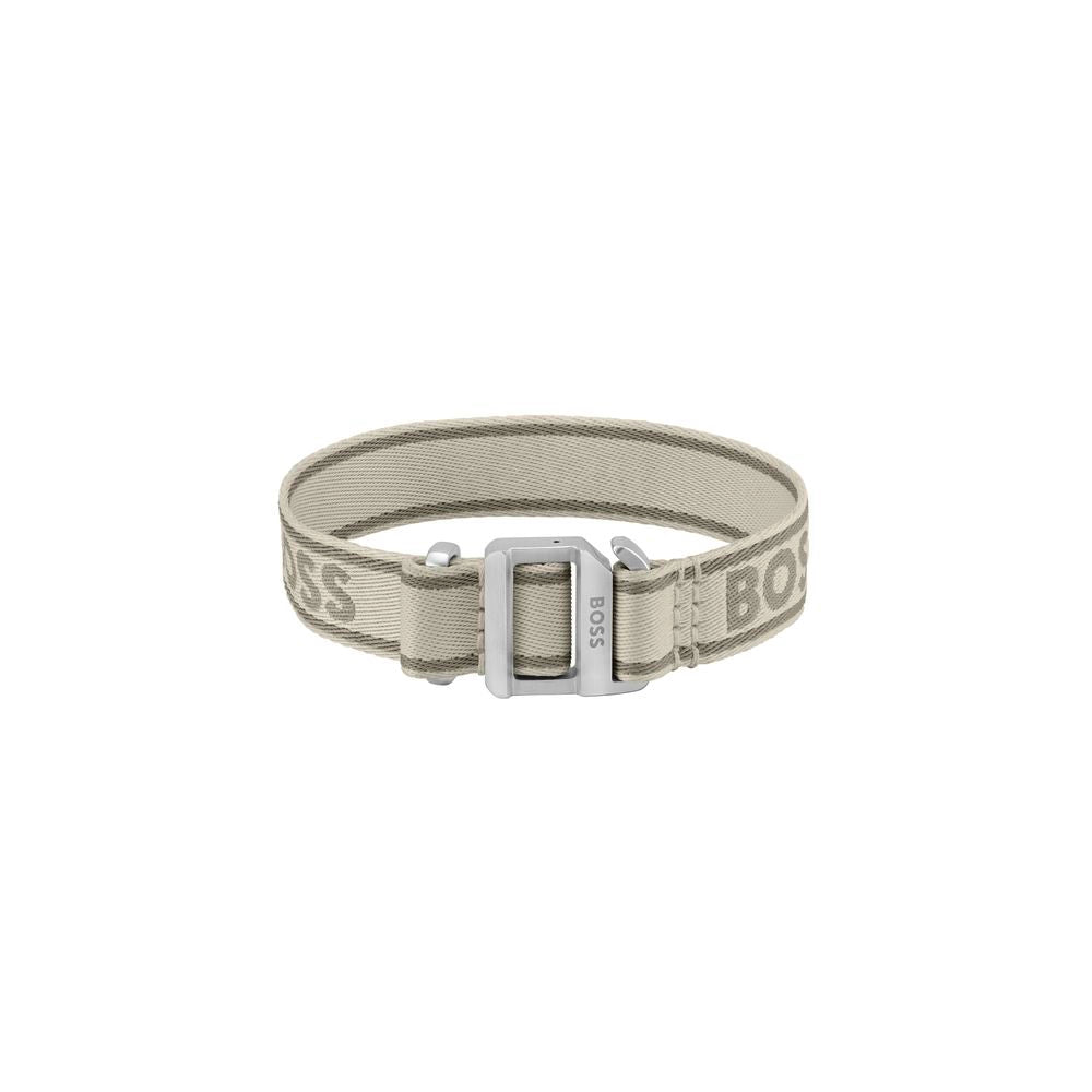 Hugo Boss Fabric Bracelet in Beige