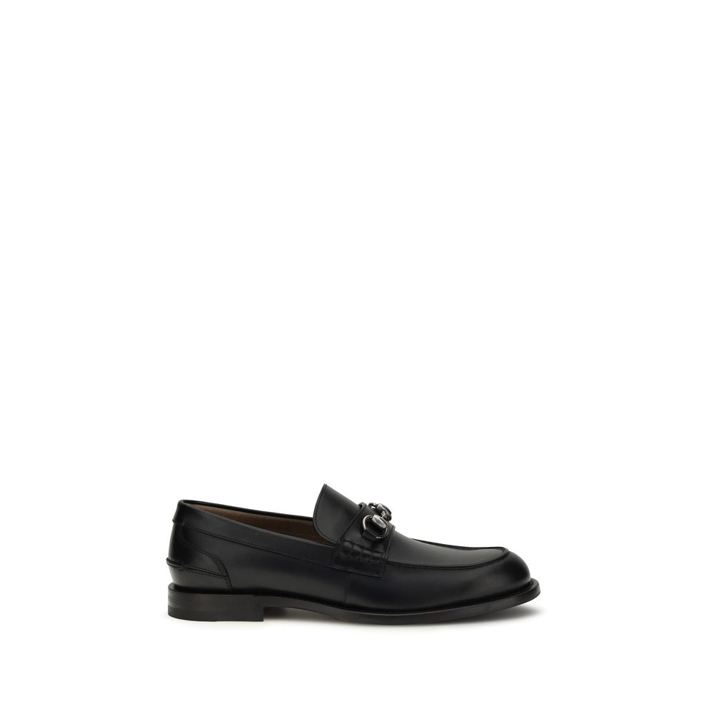 Gucci Black Calf Leather Horsebit Loafers mens luxury fashion - Mens Edit