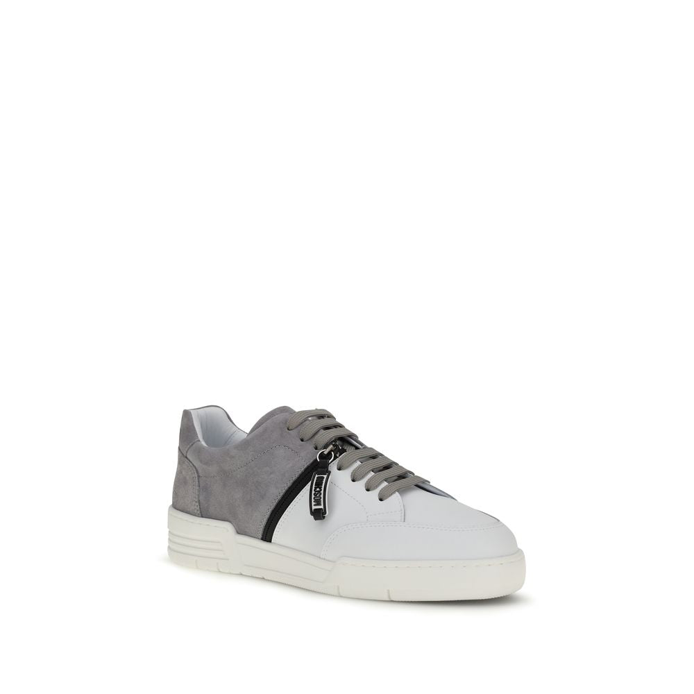 Moschino Multicolor Calf Leather Sneakers