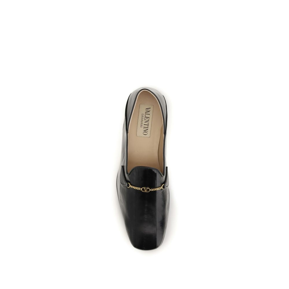 Valentino Garavani Loafers από δέρμα μοσχαριού Bos Taurus σε Μαύρο