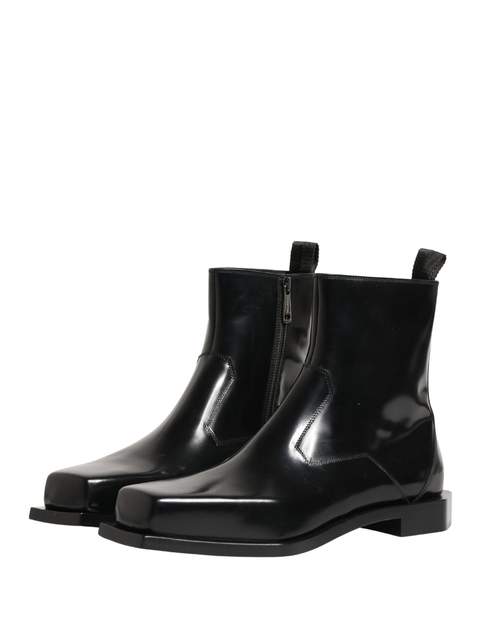 Dolce & Gabbana Leather Ankle Boots in Black