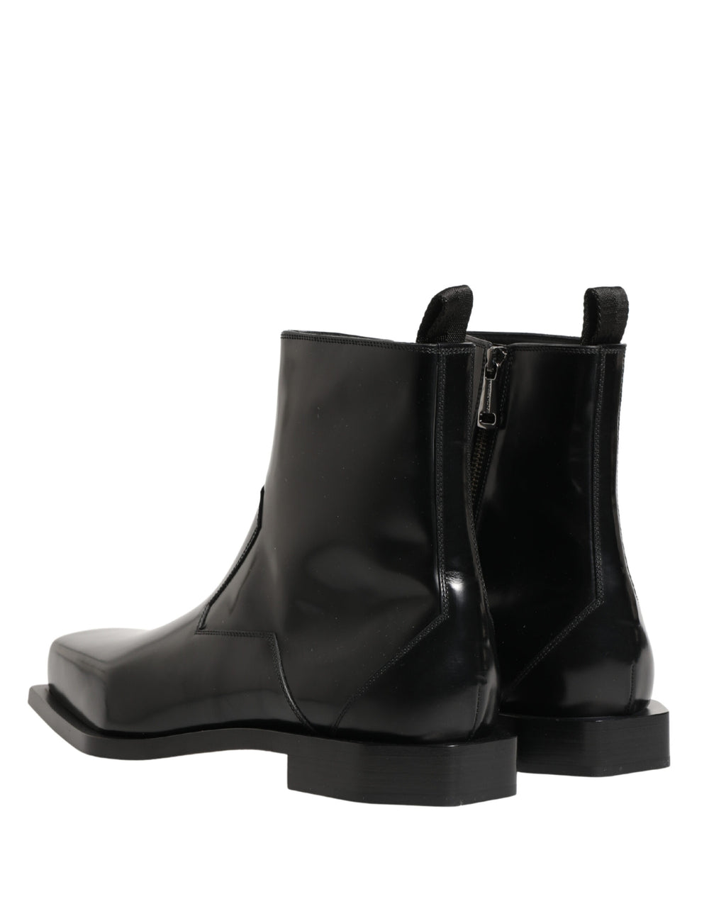 Dolce & Gabbana Leather Ankle Boots in Black