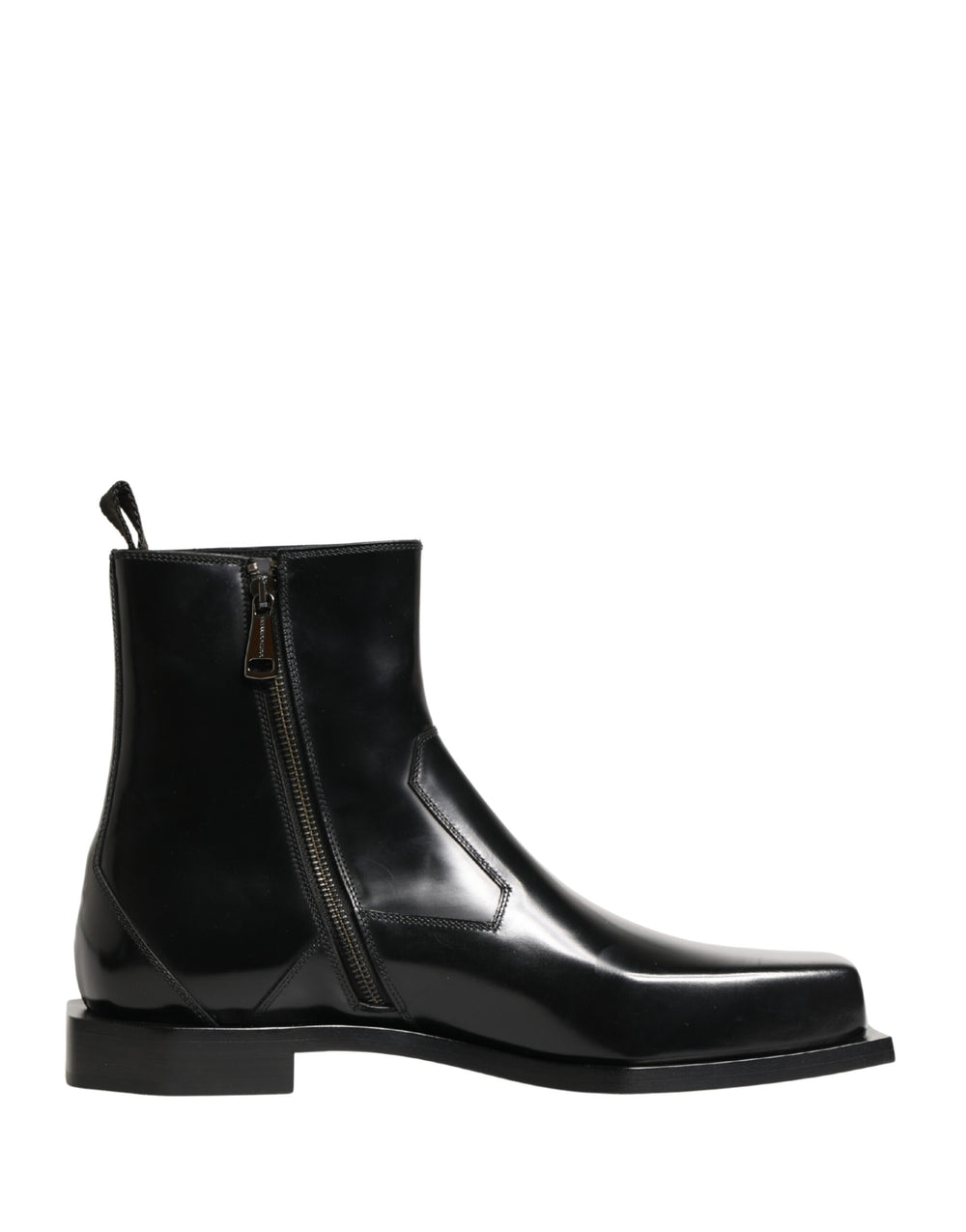 Dolce & Gabbana Leather Ankle Boots in Black