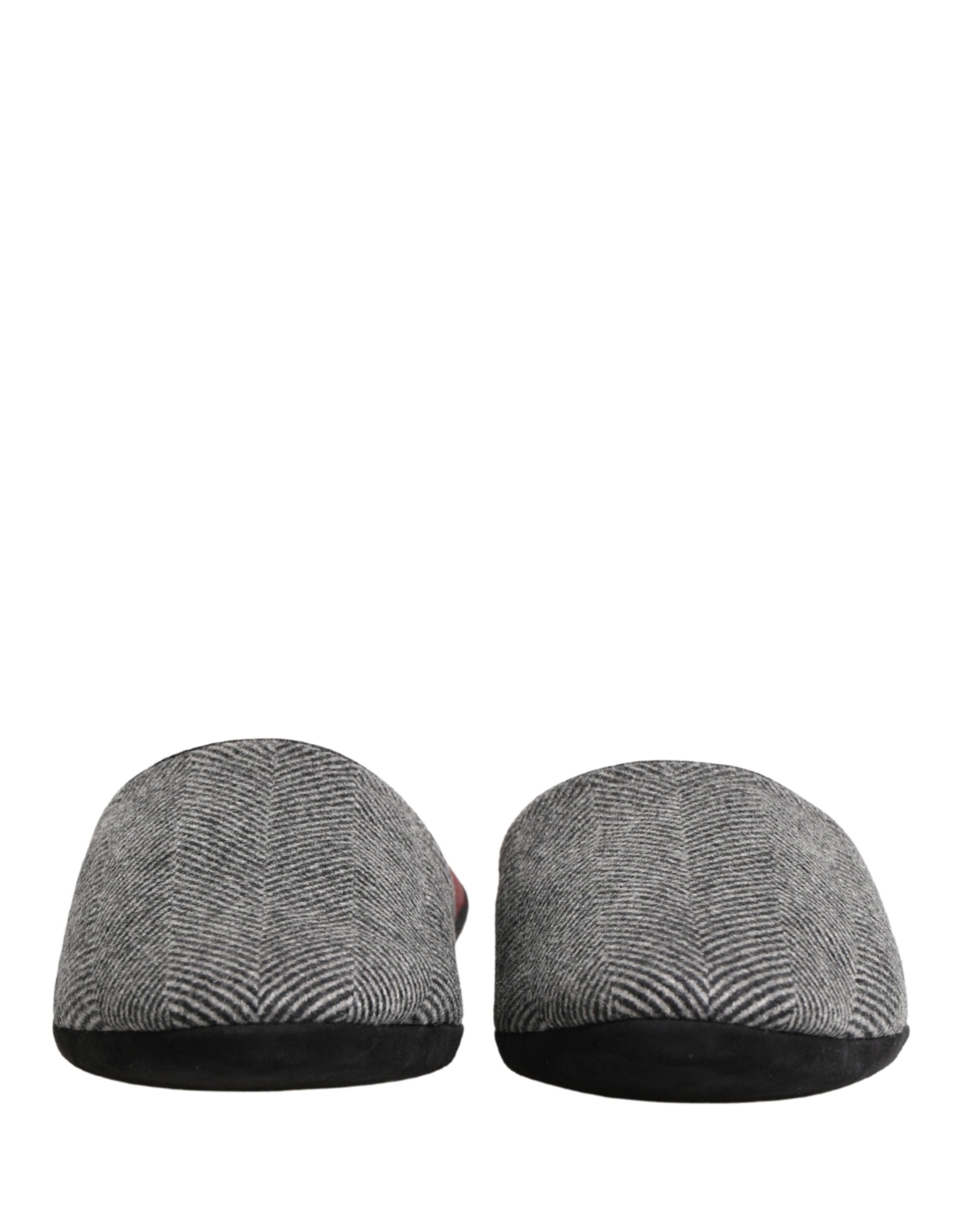 Dolce & Gabbana Slippers από κασμίρ σε Γκρι Ψαροκόκαλο