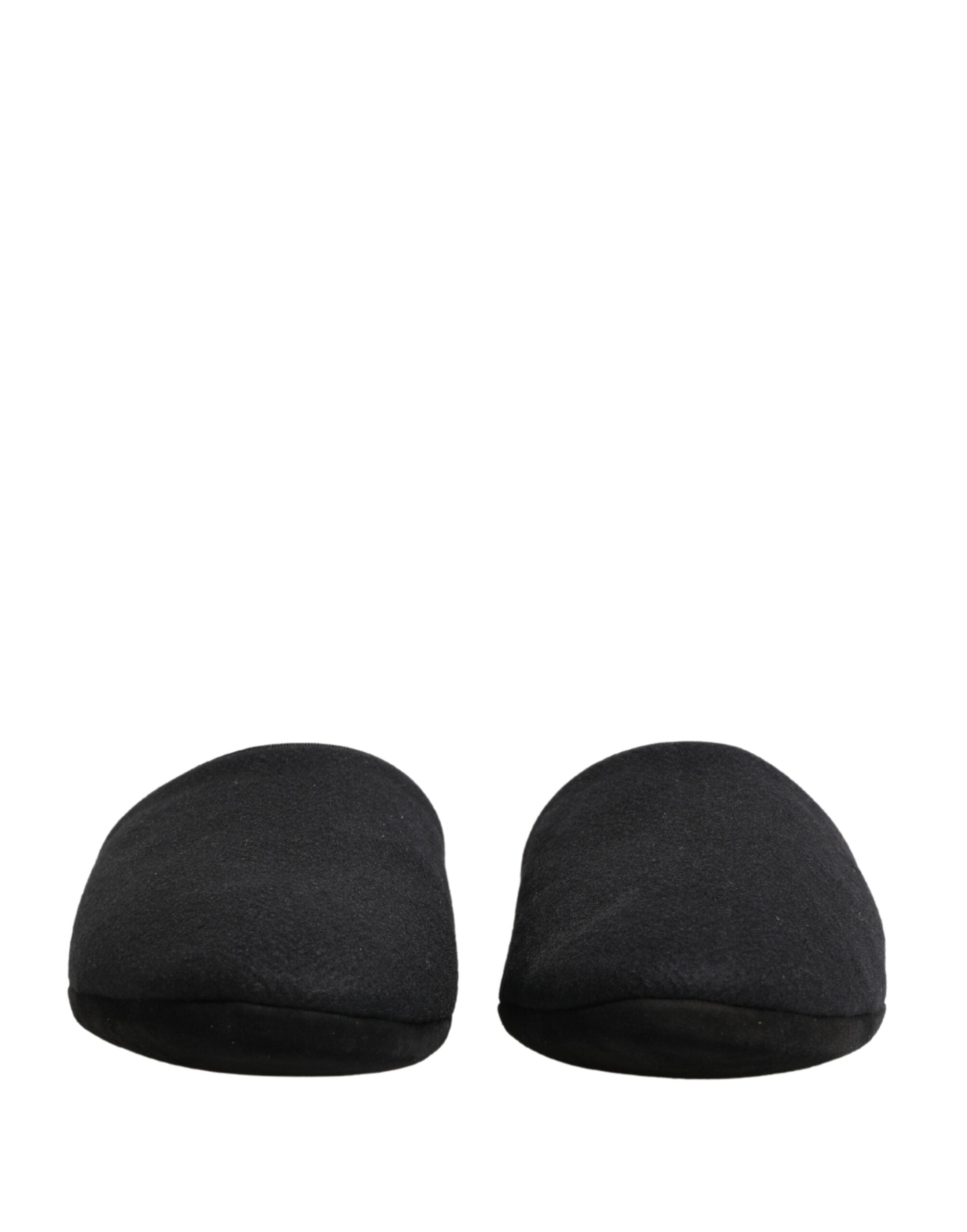 Black Wool Cashmere Red Quilted Slippers Shoes mens luxury fashion - Mens Edit
