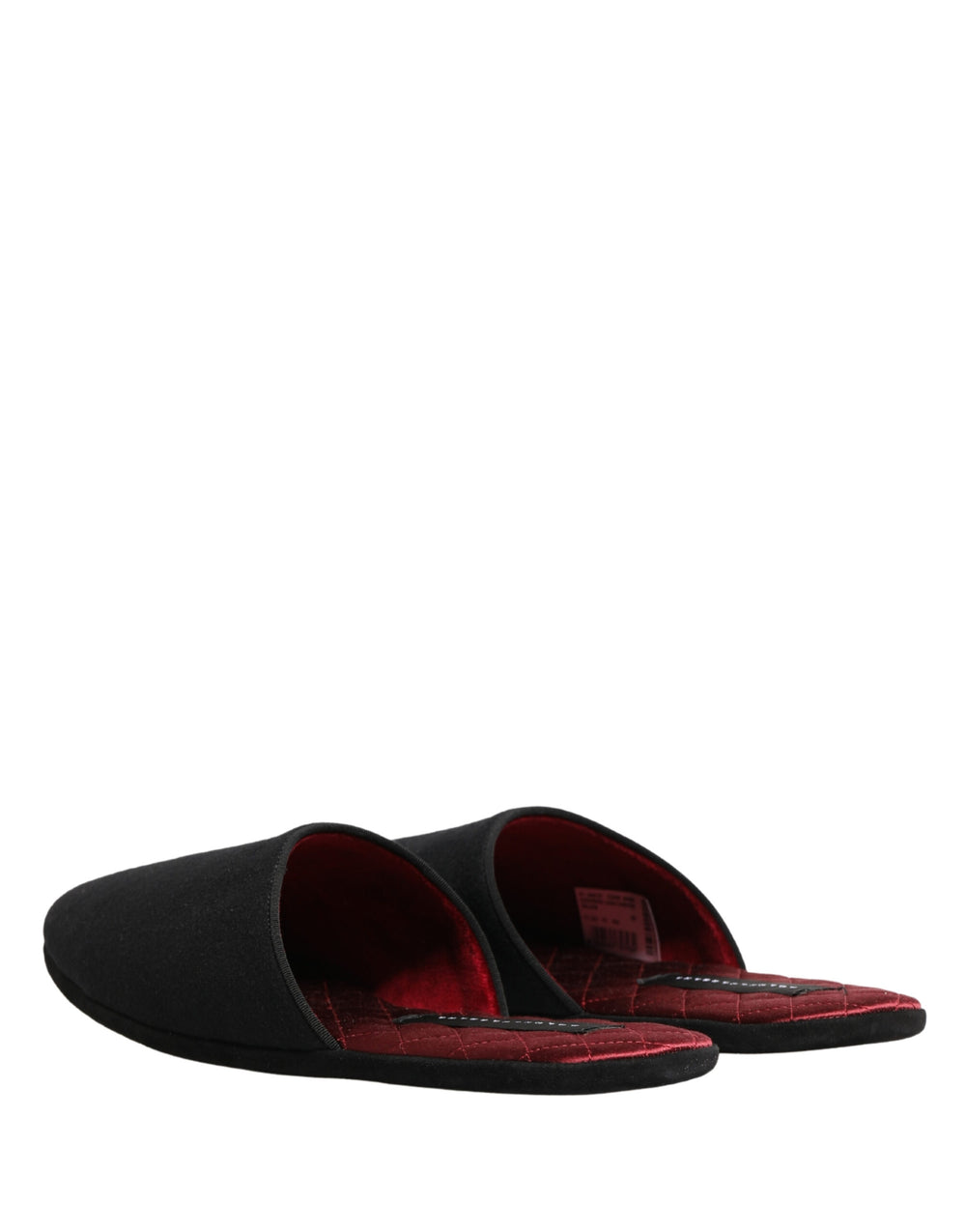 Dolce & Gabbana Wool Cashmere Slippers in Black