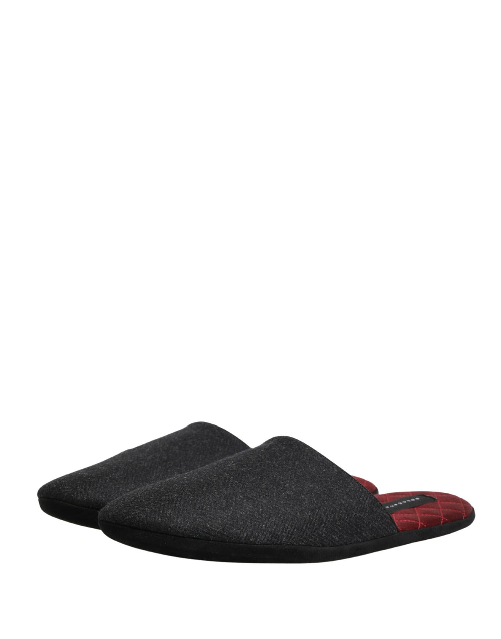 Dolce & Gabbana Wool Cashmere Slippers in Anthracite