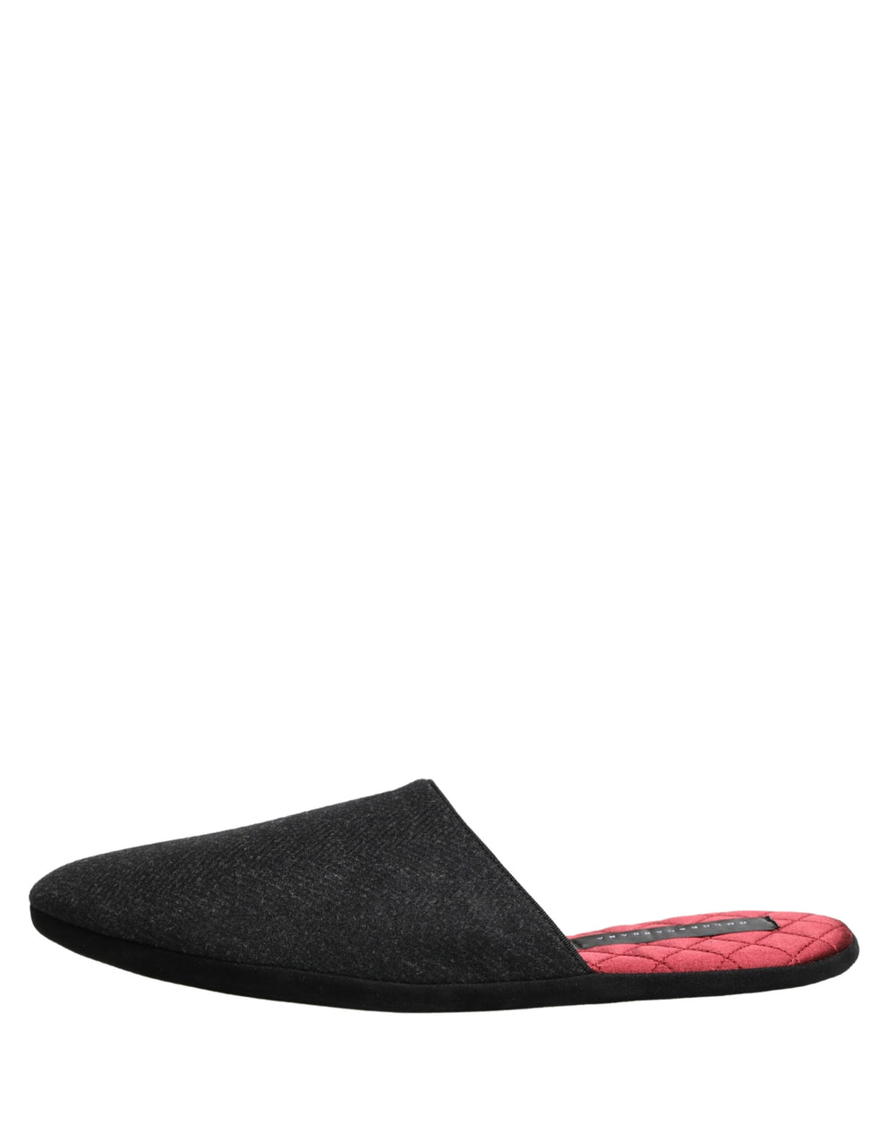 Dolce & Gabbana Wool Cashmere Slippers in Anthracite
