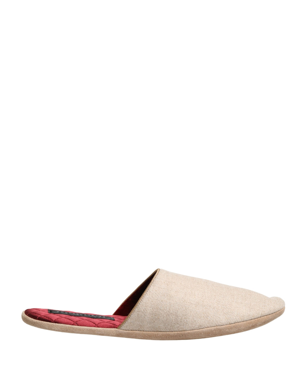 Dolce & Gabbana Shetland Wool Slippers in Beige