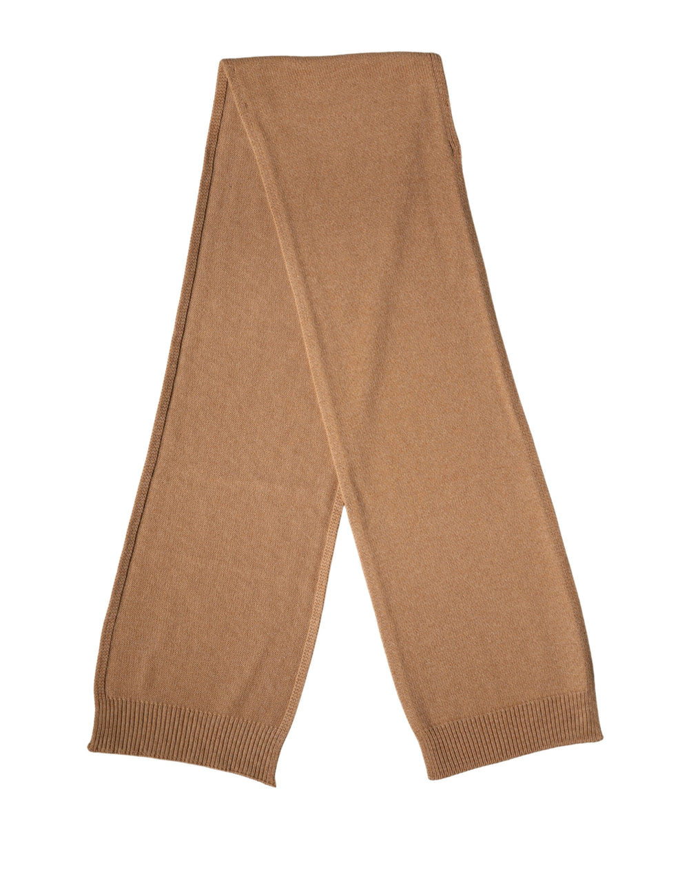 Dolce & Gabbana 100% Cashmere Knitted Scarf in Brown