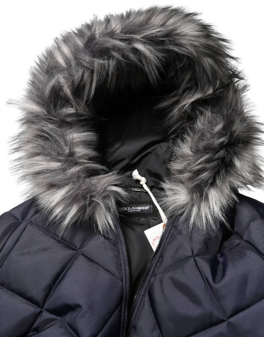Dolce & Gabbana Quilted Hooded Jacket in Black