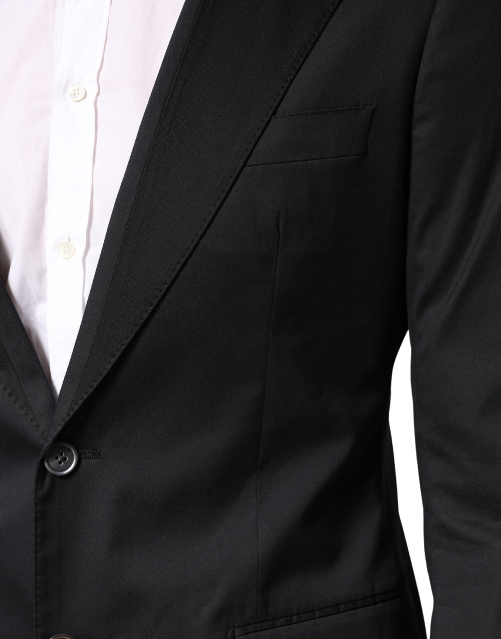 Dolce & Gabbana Cotton Blend Two-Piece Suit in Black