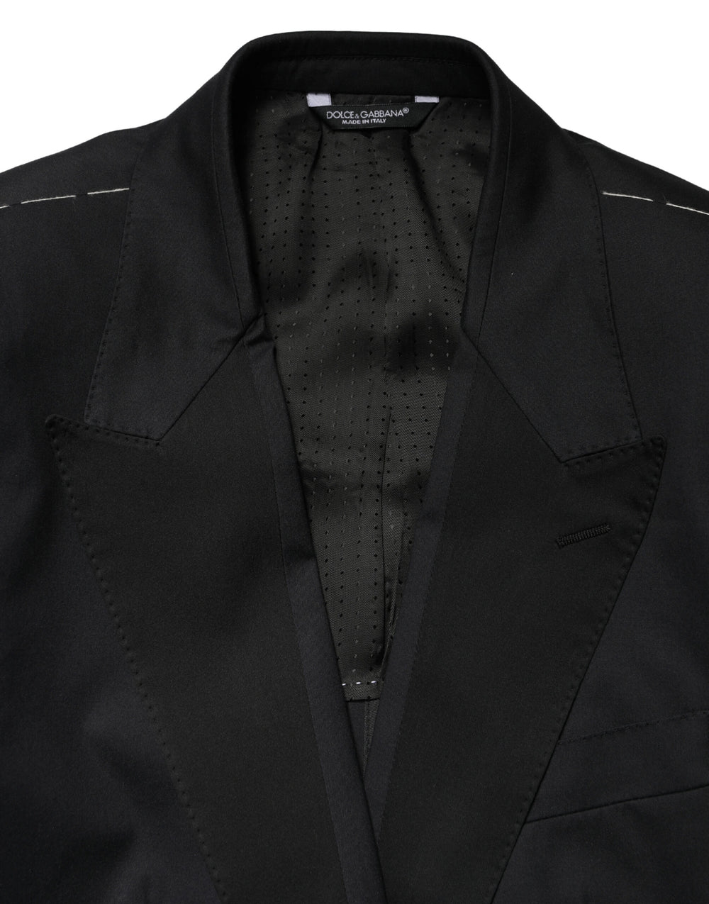 Dolce & Gabbana Cotton Blend Two-Piece Suit in Black