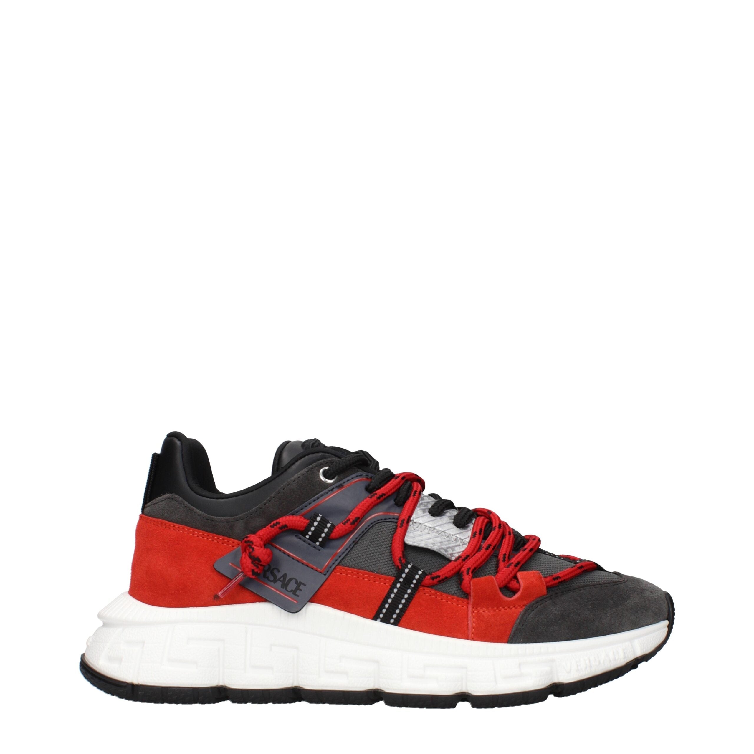 VERSACE Suede Sneakers Logo