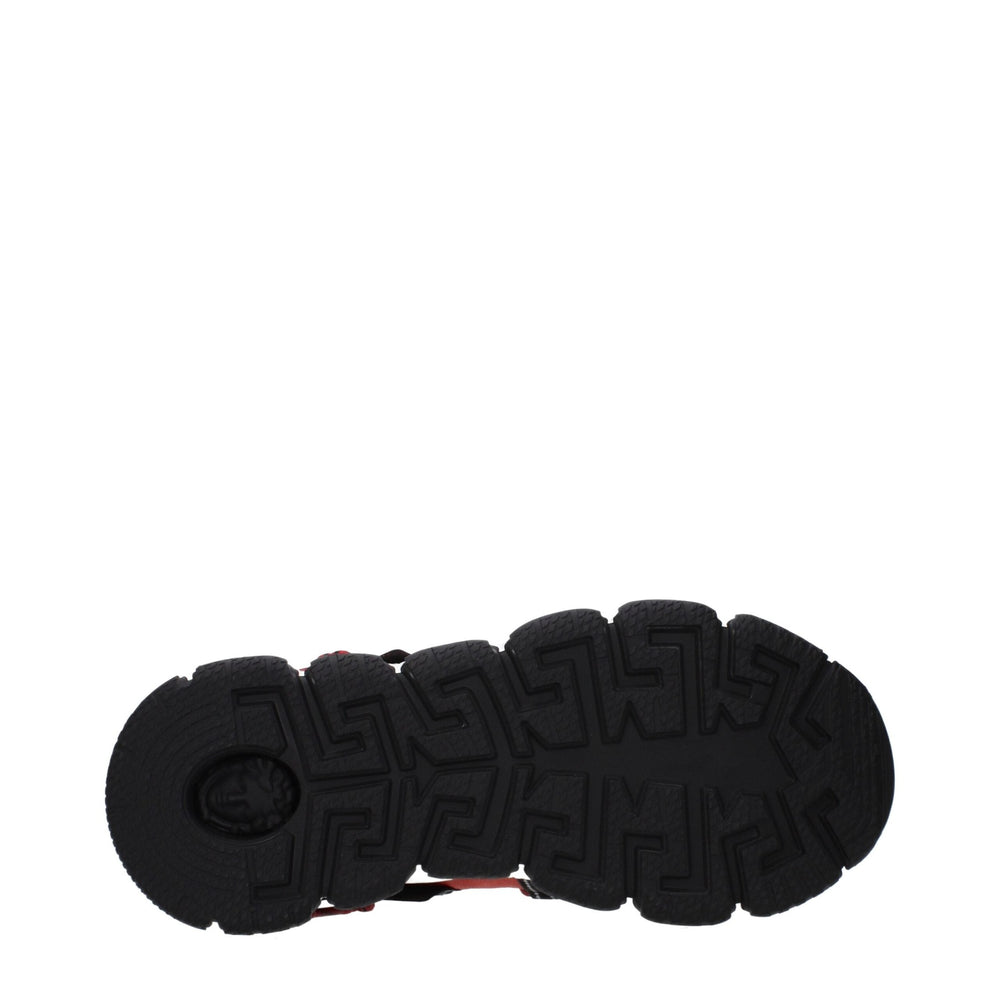 Versace Δερμάτινα Chunky Sneakers σε Γκρι