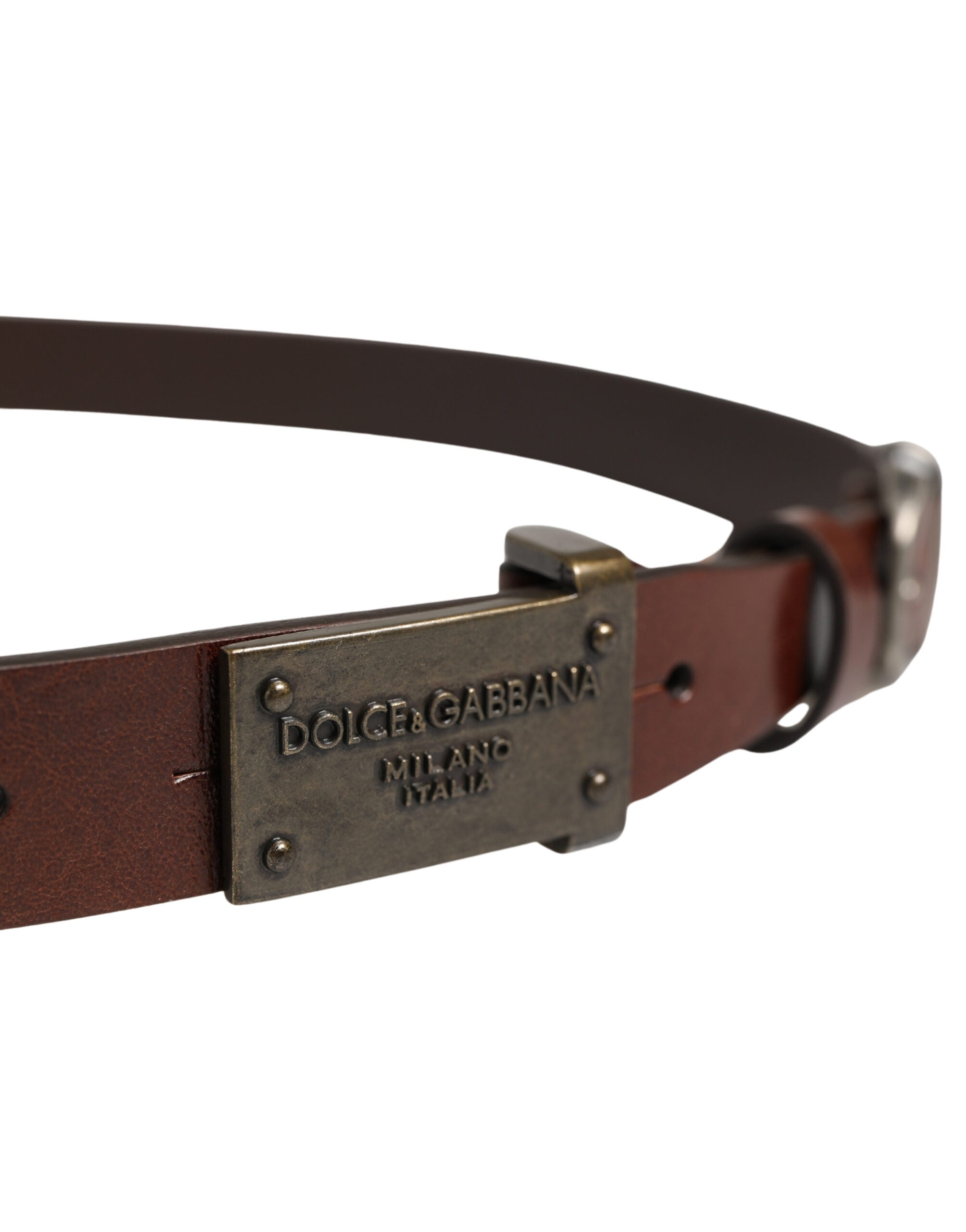 Brown Leather Logo Metal Buckle Men Belt mens luxury fashion - Mens Edit