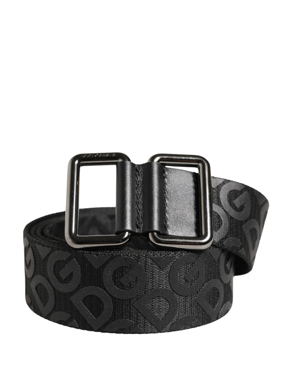 Black Logo Monogram Silver Metal Buckle Belt mens luxury fashion - Mens Edit
