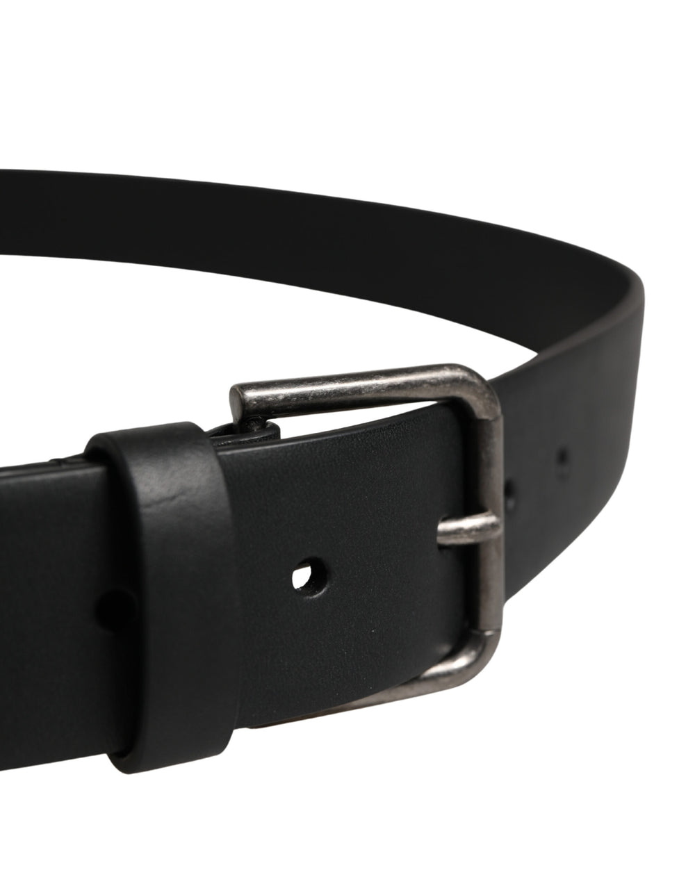 Dolce & Gabbana Calf Leather Belt in Black