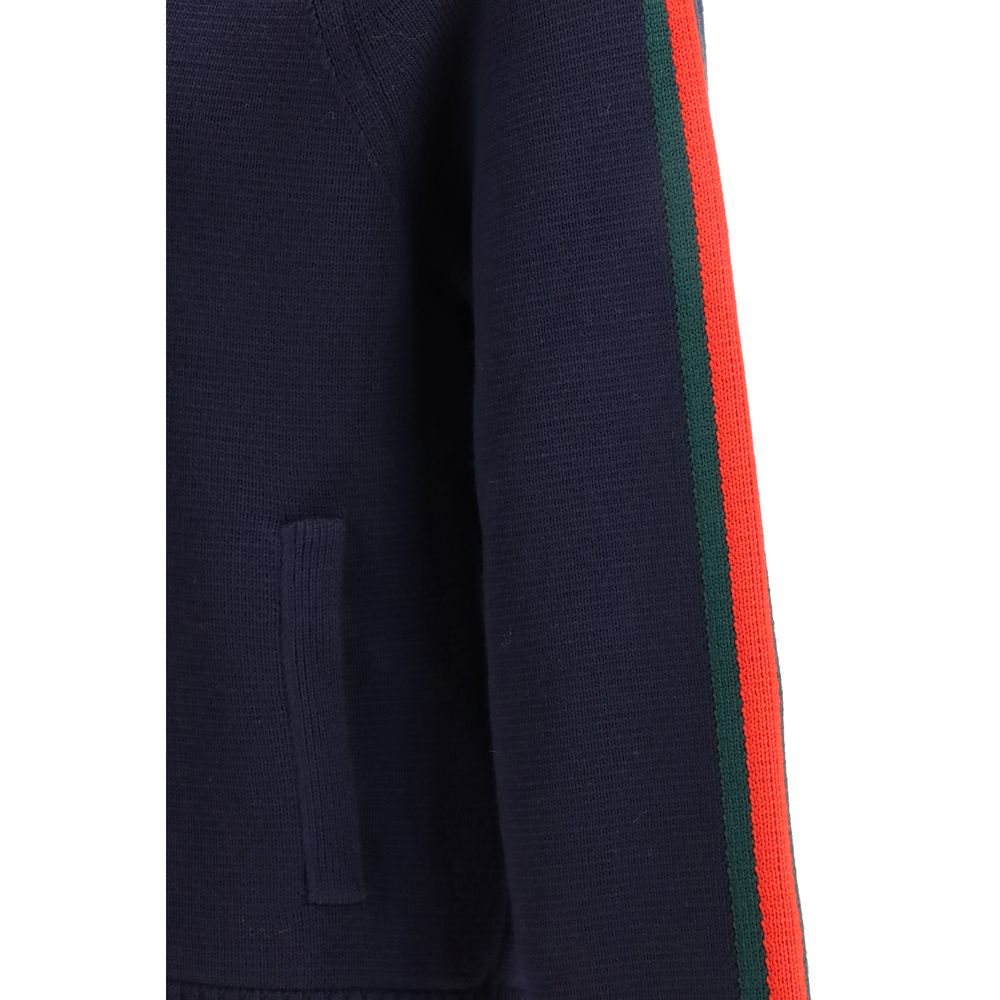 Gucci 100% Wool Zip-Up Jacket in Blue