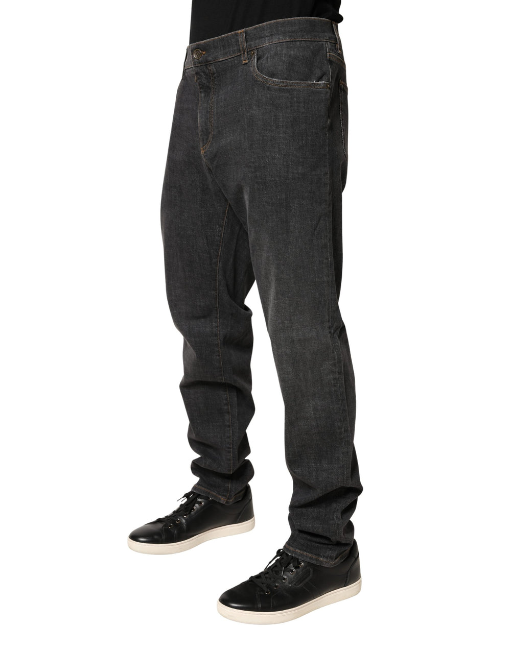 Dolce & Gabbana Slim Fit Jeans in Dark Gray