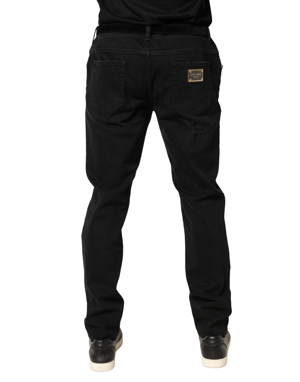 Dolce & Gabbana Black Tattered Skinny Jeans