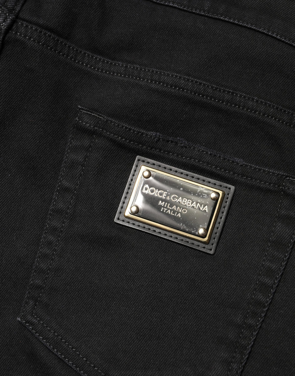 Dolce & Gabbana Black Tattered Skinny Jeans