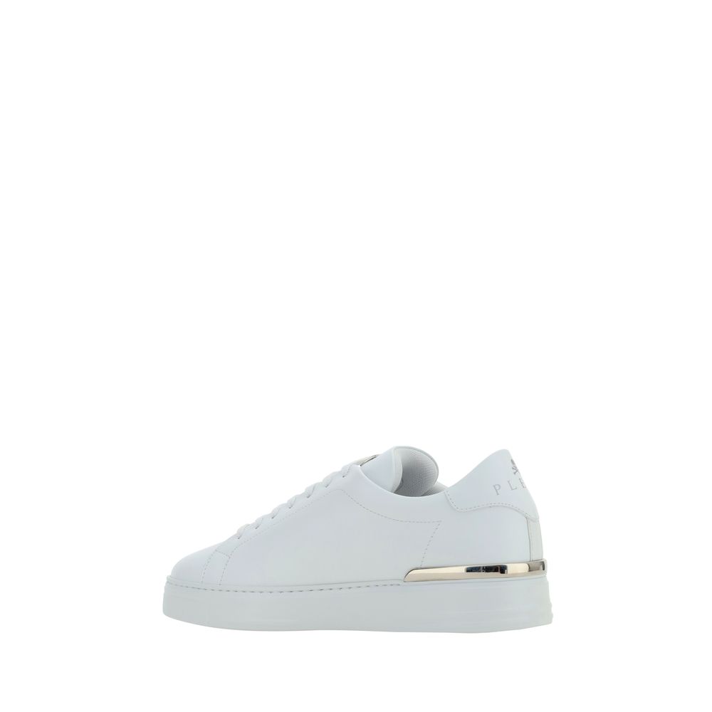 Philipp Plein Δερμάτινα Low-Top Sneakers σε Λευκό