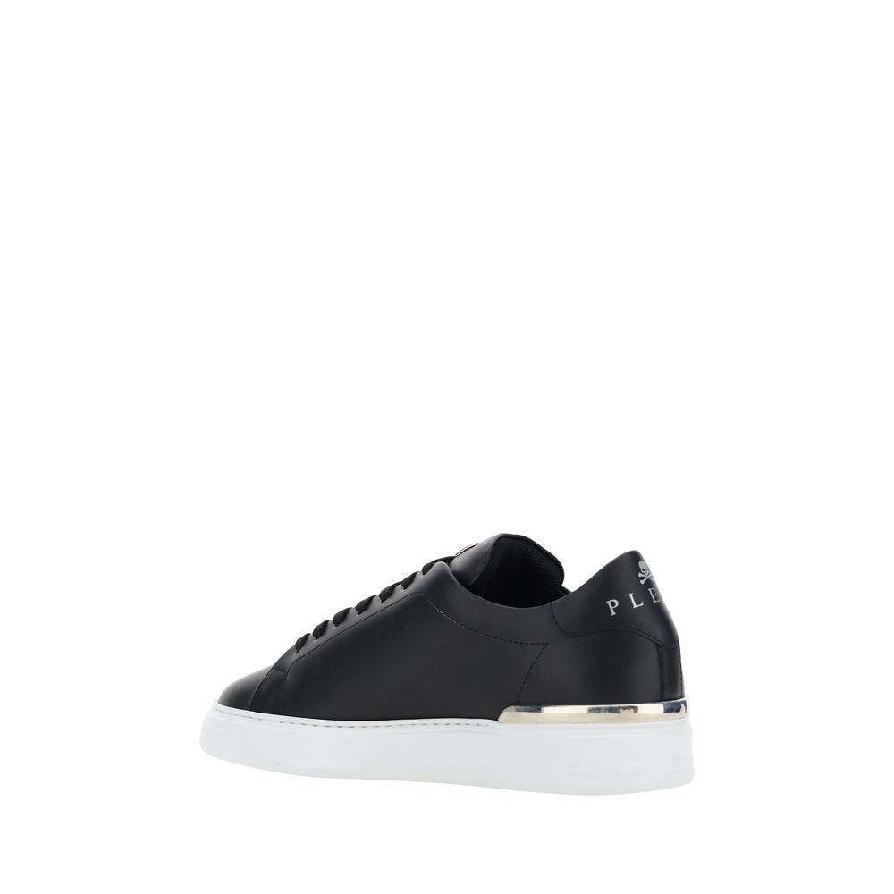 Philipp Plein Black Calf Leather Bos Taurus Sneakers