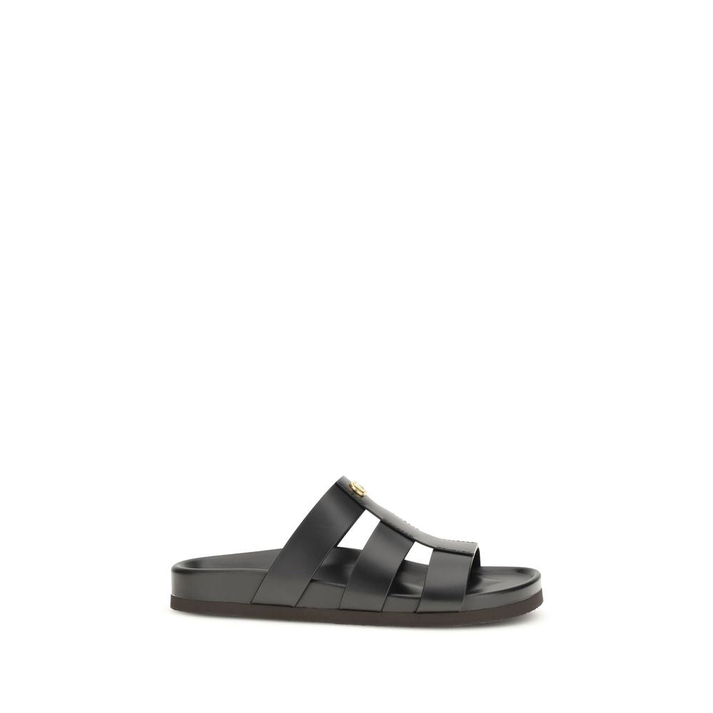 Black Calf Leather Bos Taurus Sandals mens luxury fashion - Mens Edit