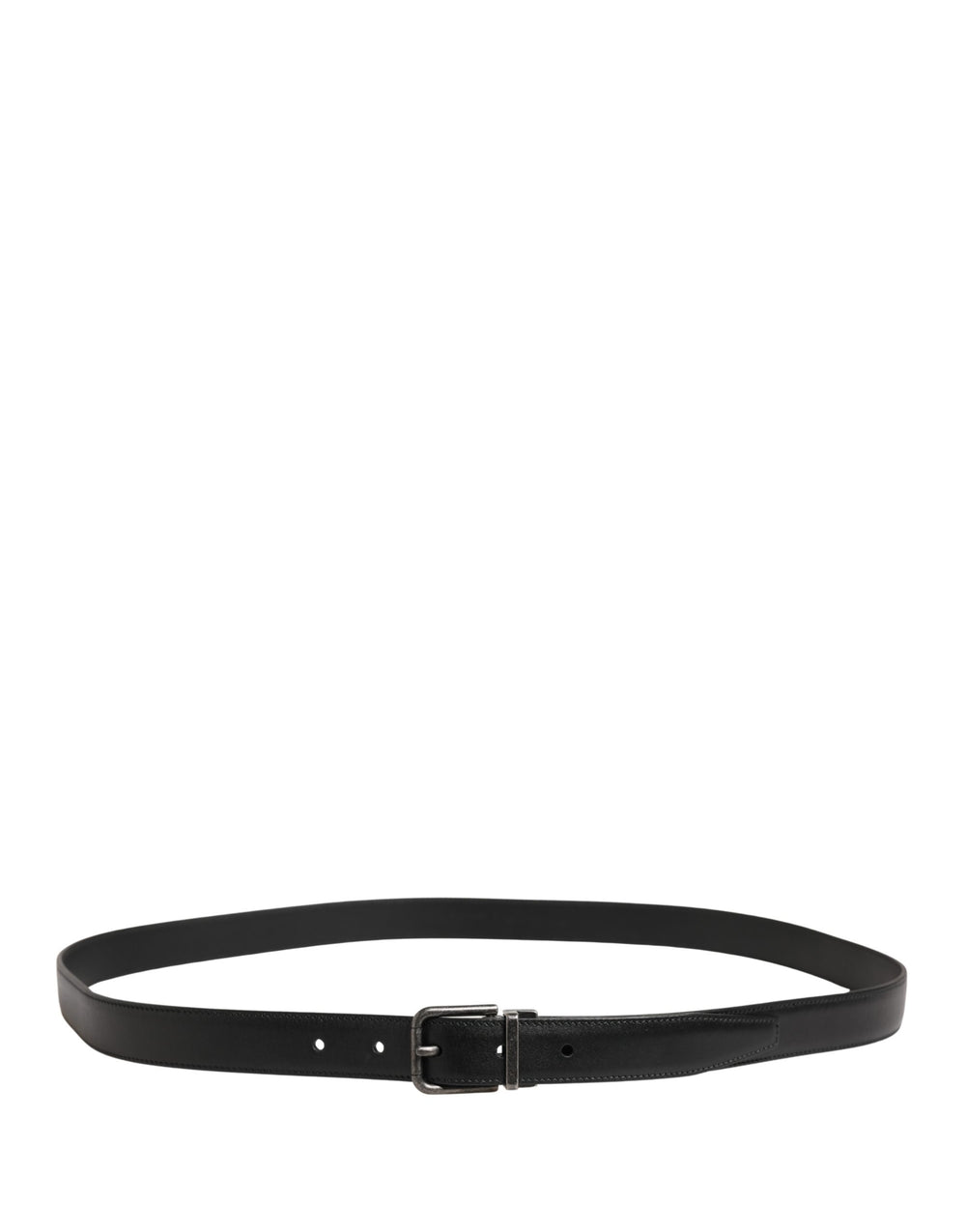 Dolce & Gabbana Calf Leather Belt in Black