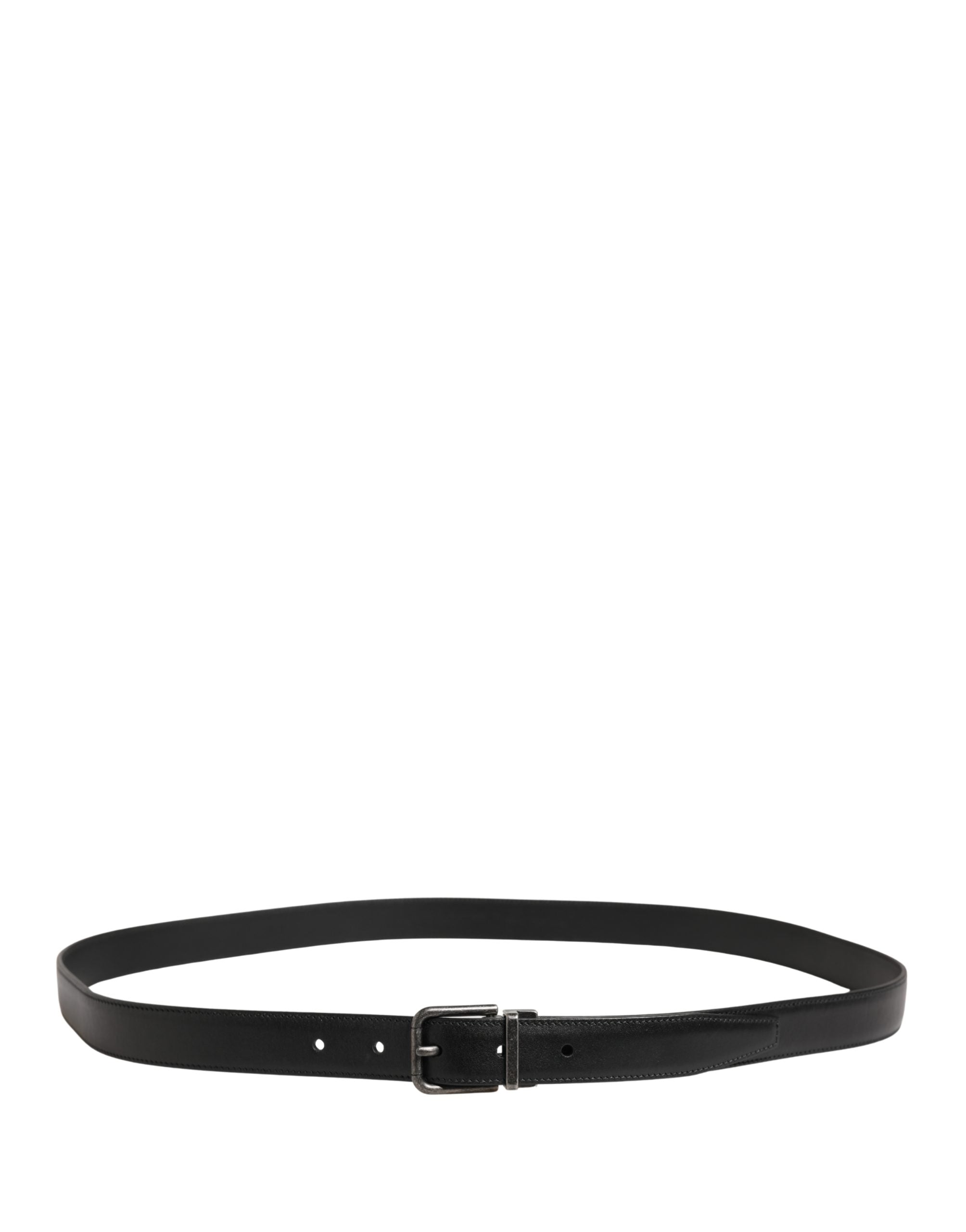 Dolce & Gabbana Calf Leather Belt in Black