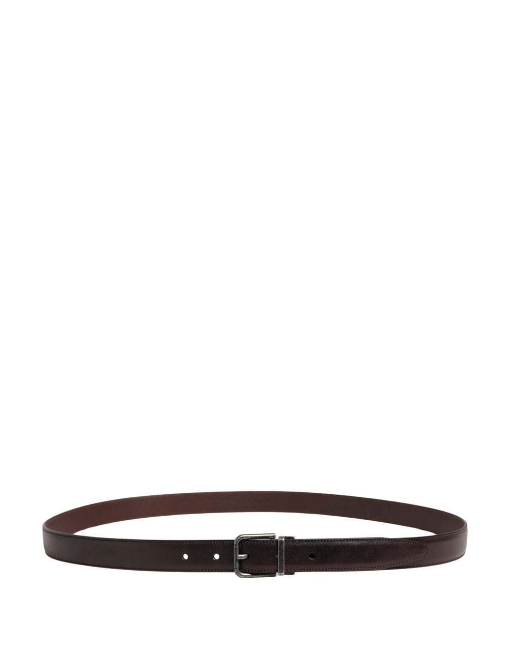 Dolce & Gabbana Calf Leather Belt in Brown