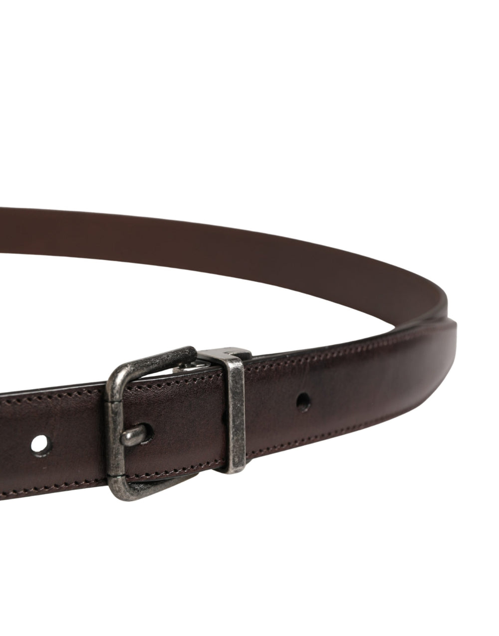 Dolce & Gabbana Calf Leather Belt in Brown