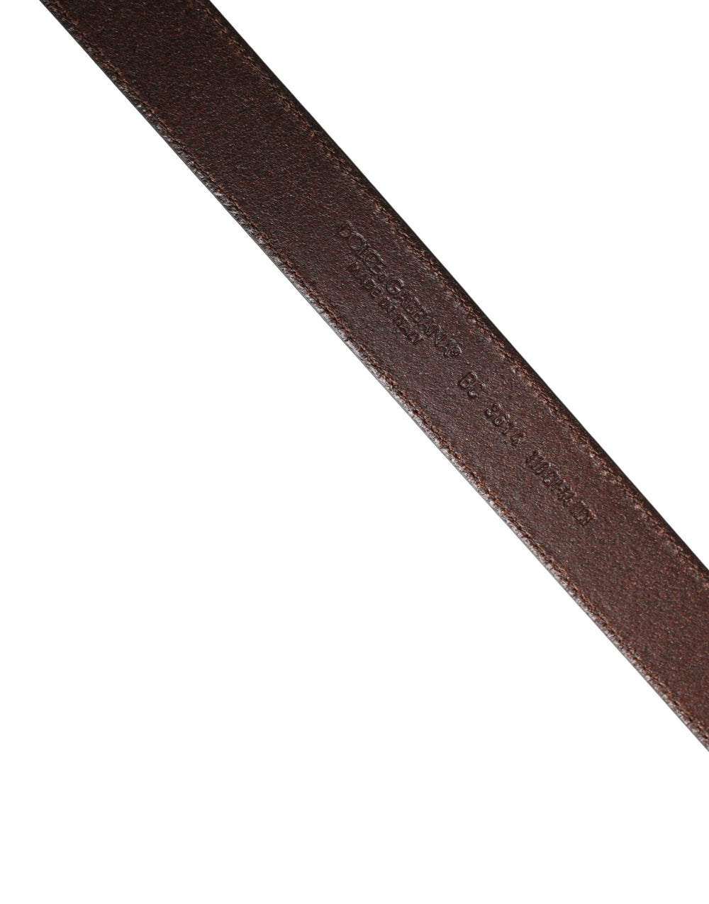Dolce & Gabbana Calf Leather Belt in Brown