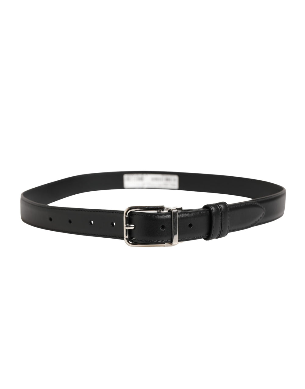 Dolce & Gabbana Calf Leather Belt in Black