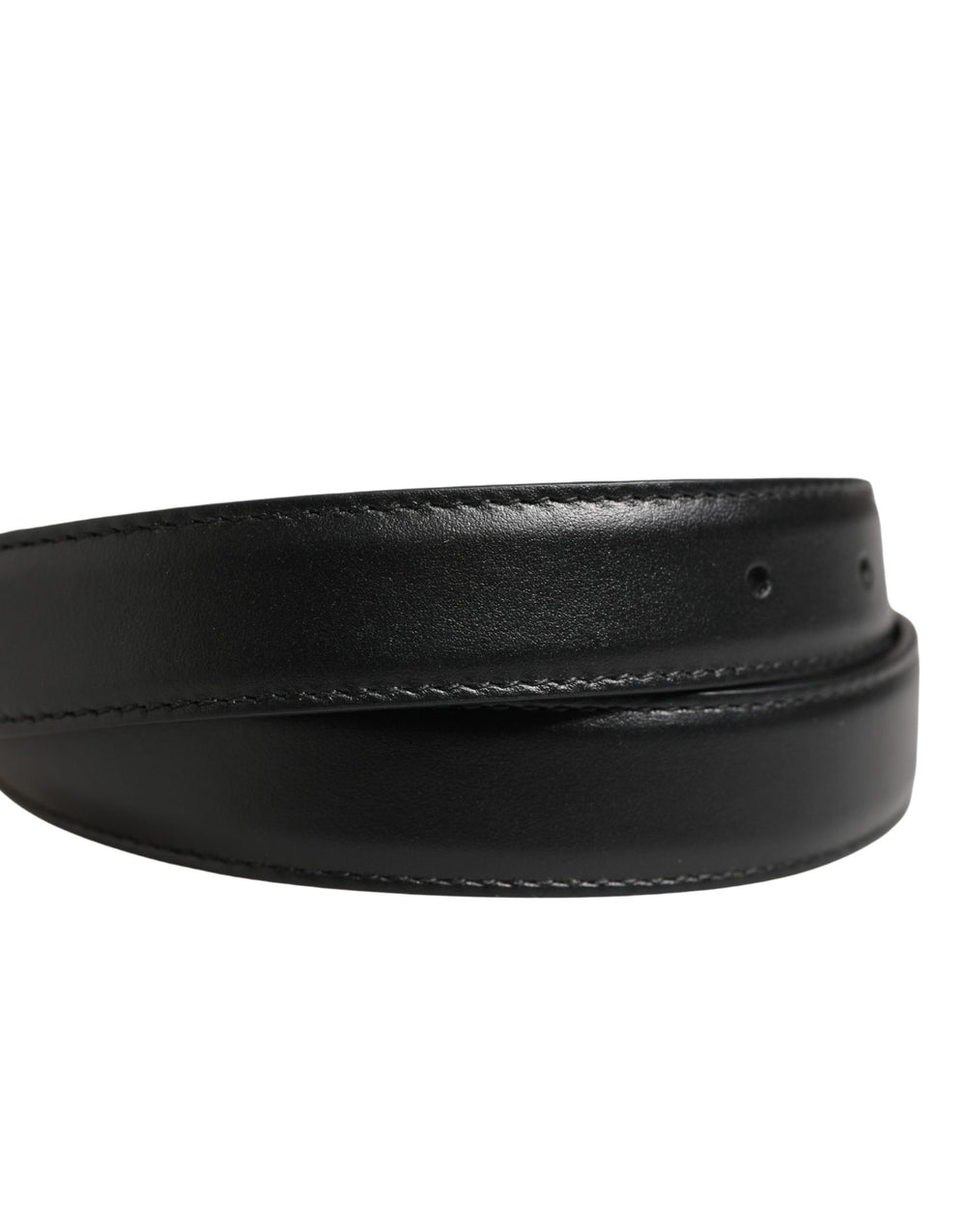 Dolce & Gabbana Calf Leather Belt in Black