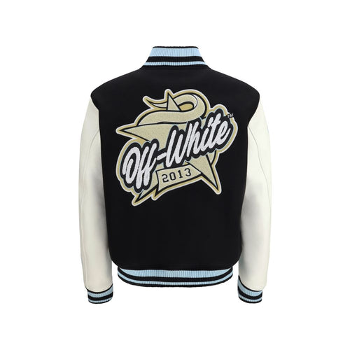 Black Wool Oves Aries Bomber